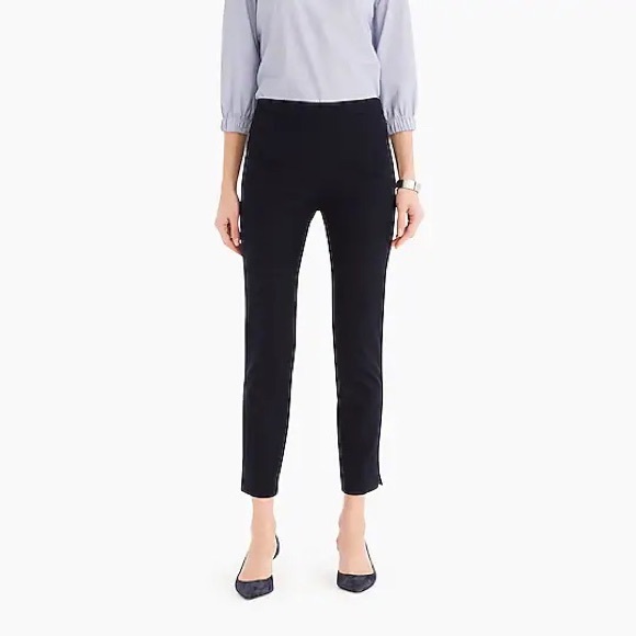 J. Crew Pants - J. Crew Martie Black Ponte Straight Leg Cropped Pants